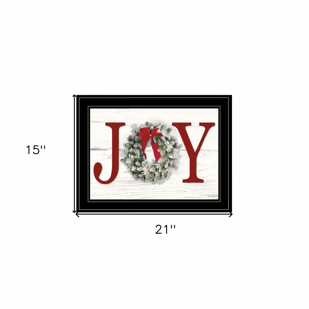 Christmas Joy 5 Black Framed Print Wall Art — view 4