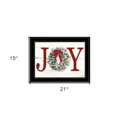 Christmas Joy 5 Black Framed Print Wall Art HomeRoots