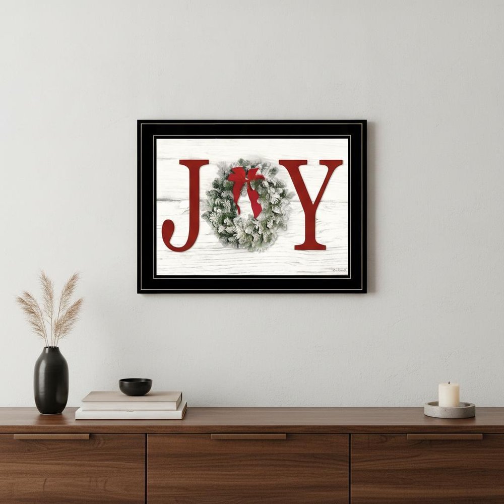 Christmas Joy 5 Black Framed Print Wall Art HomeRoots