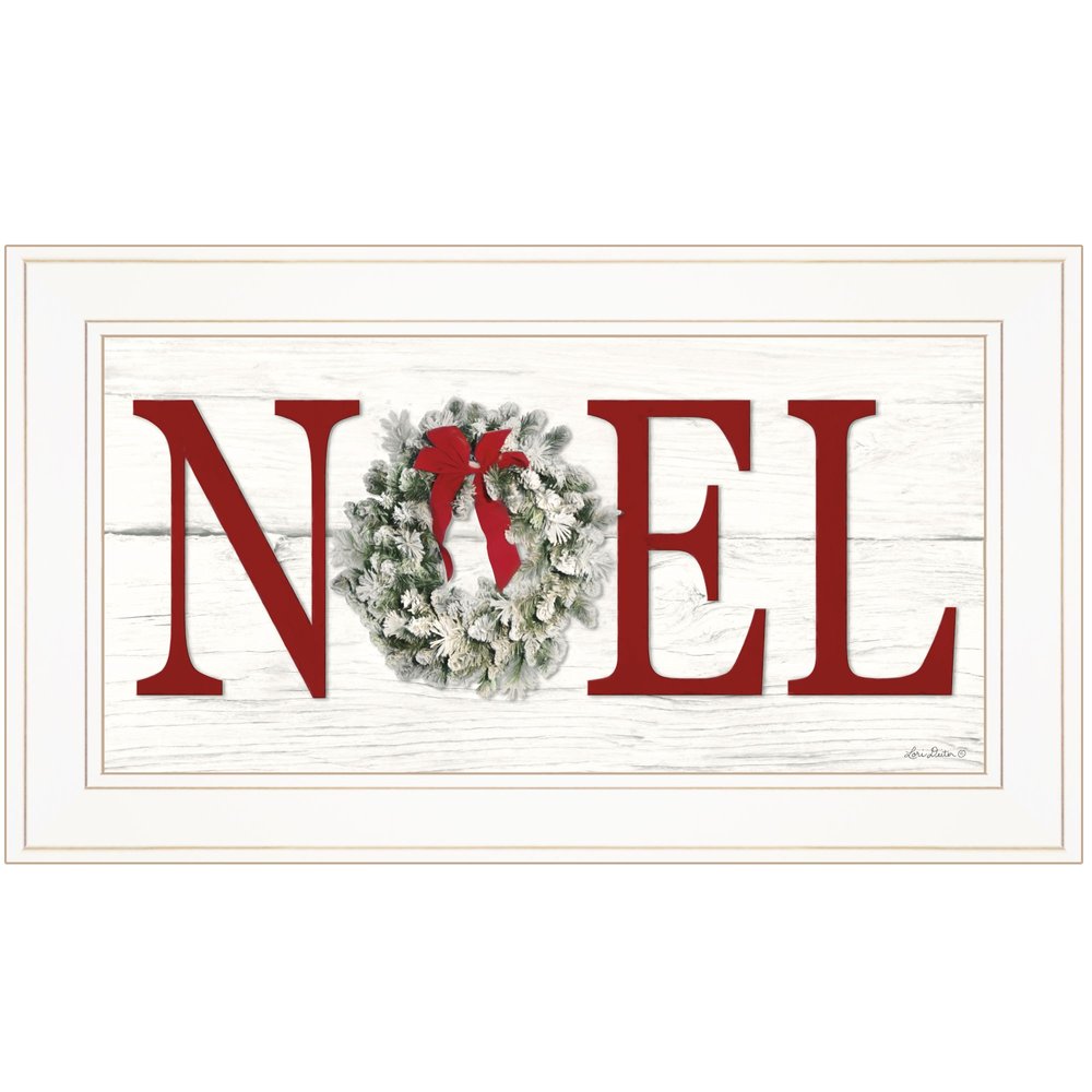 Christmas Noel 1 White Framed Print Wall Art HomeRoots