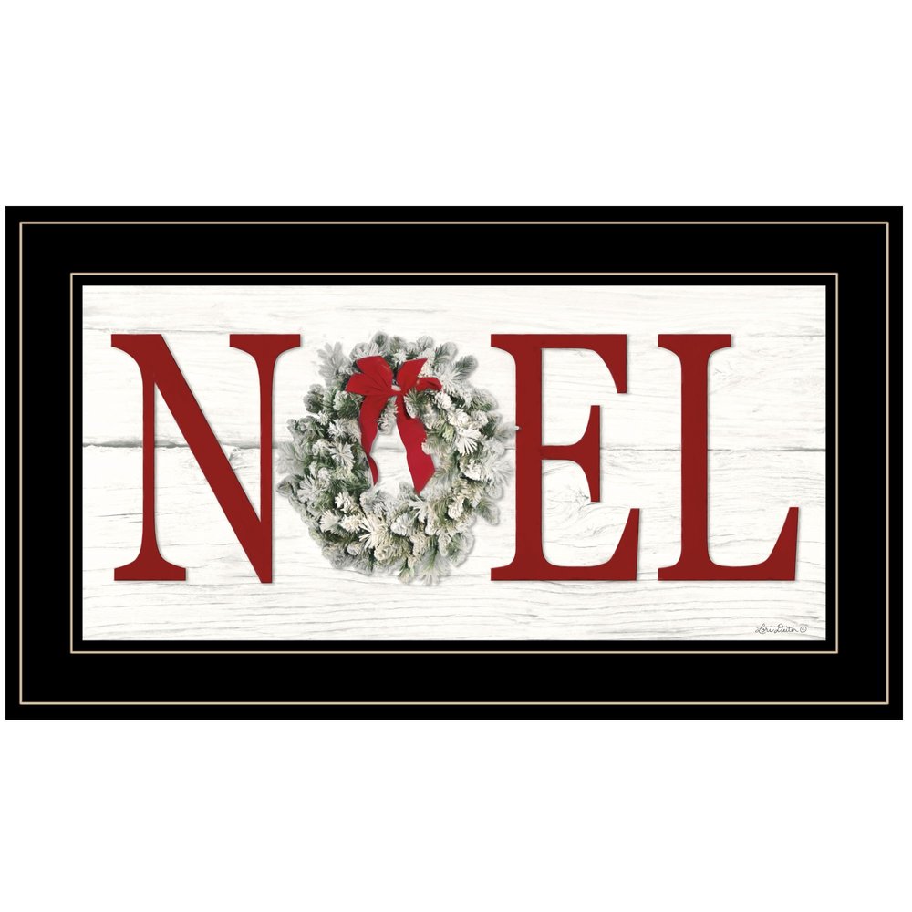 Christmas Noel 2 Black Framed Print Wall Art HomeRoots