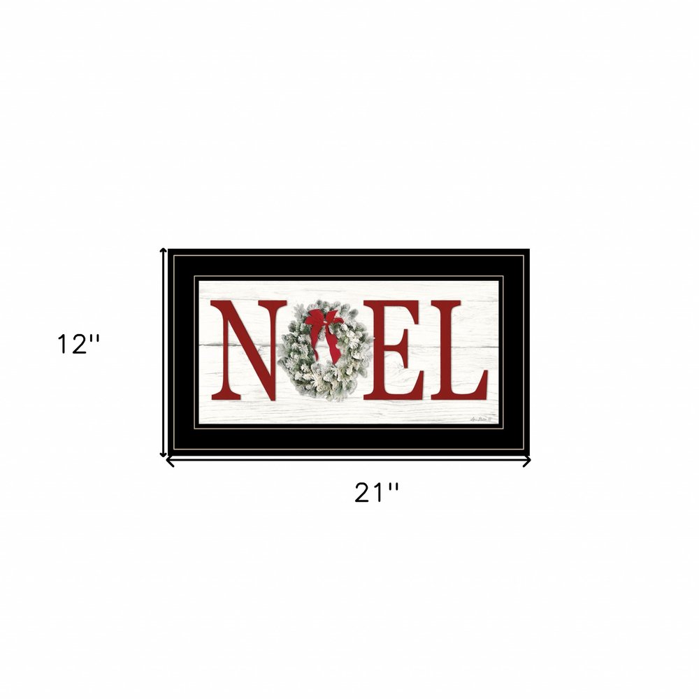 Christmas Noel 2 Black Framed Print Wall Art HomeRoots