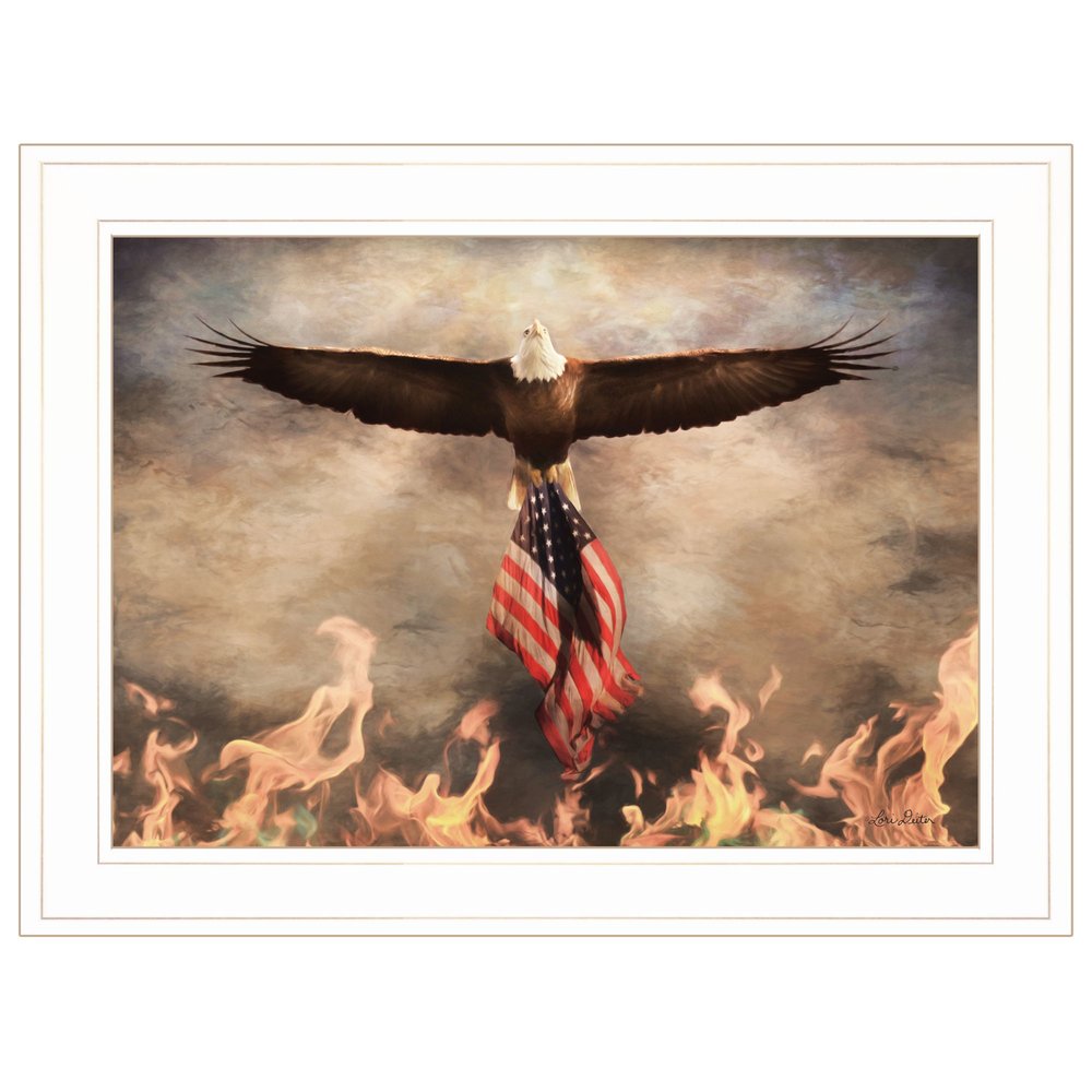 Blaze of Glory 1 White Framed Print Wall Art HomeRoots