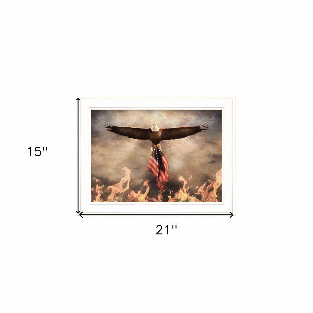 Blaze of Glory 1 White Framed Print Wall Art — view 3