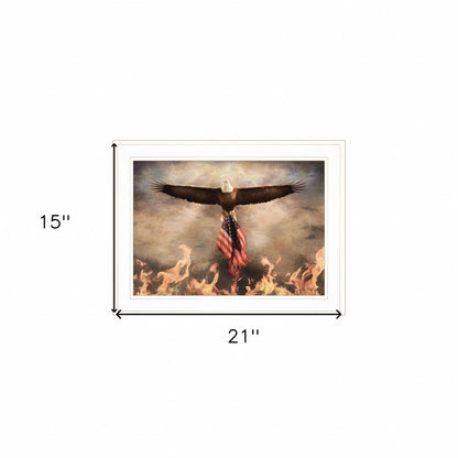 Blaze of Glory 1 White Framed Print Wall Art HomeRoots
