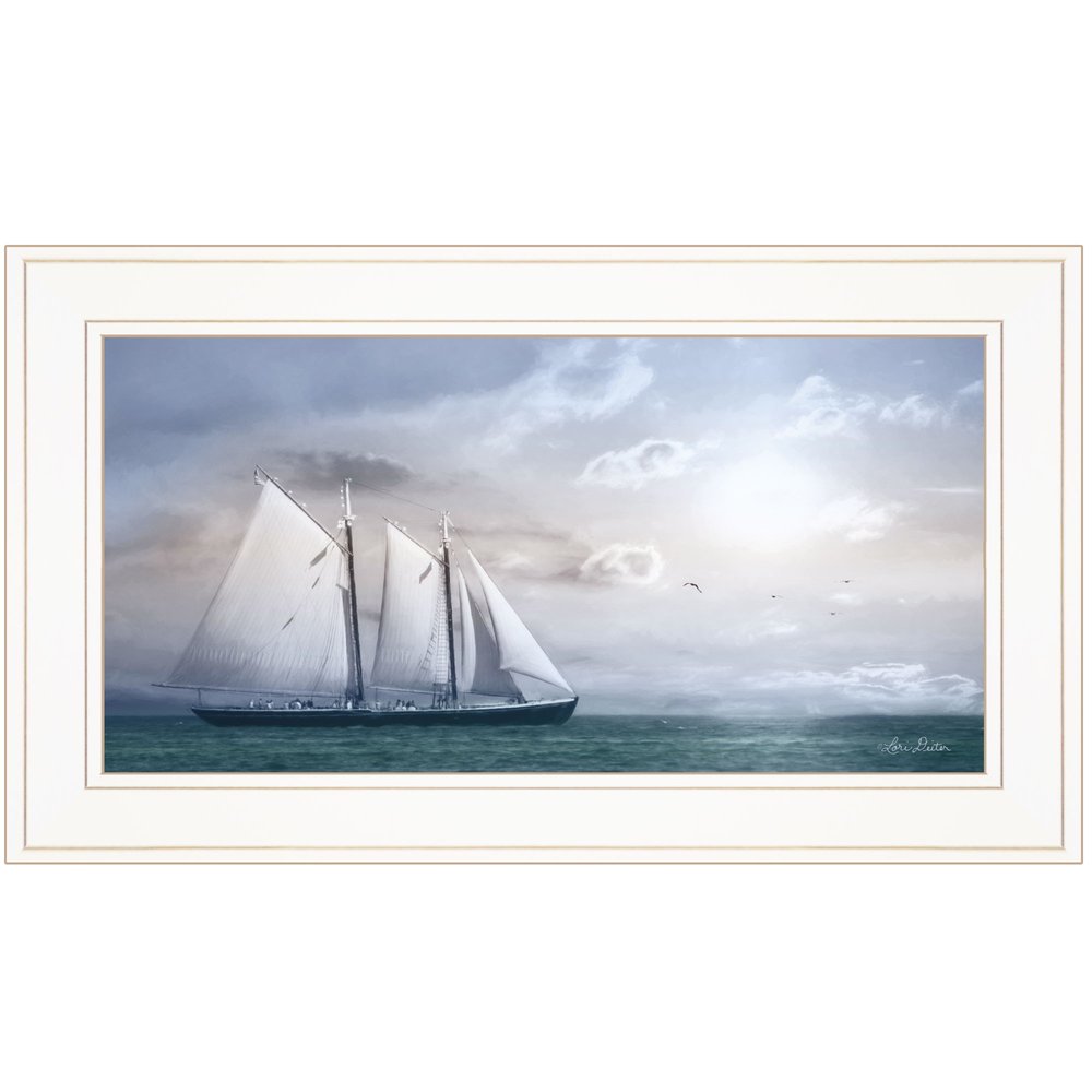 Adventure on the Seas 1 White Framed Print Wall Art — view 1