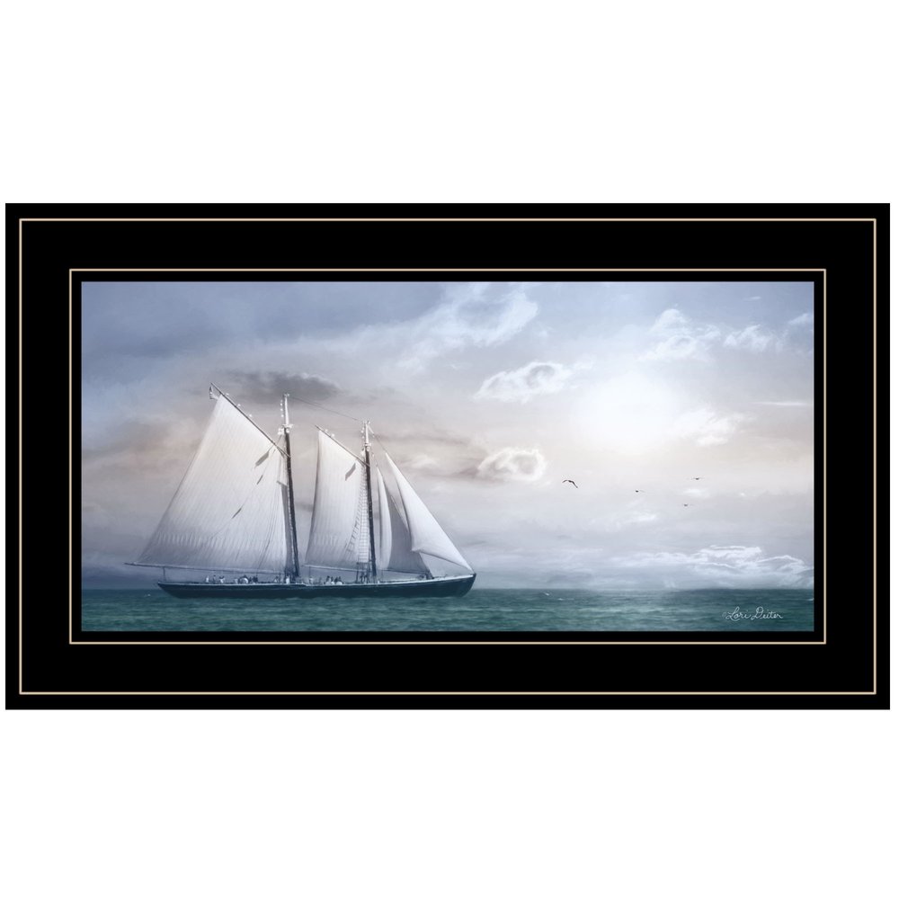 Adventure on the Seas 2 Black Framed Print Wall Art — view 1