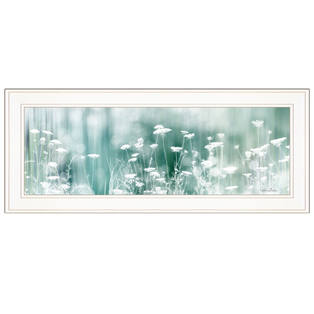 Dreamy Meadow 1 White Framed Print Wall Art — view 2