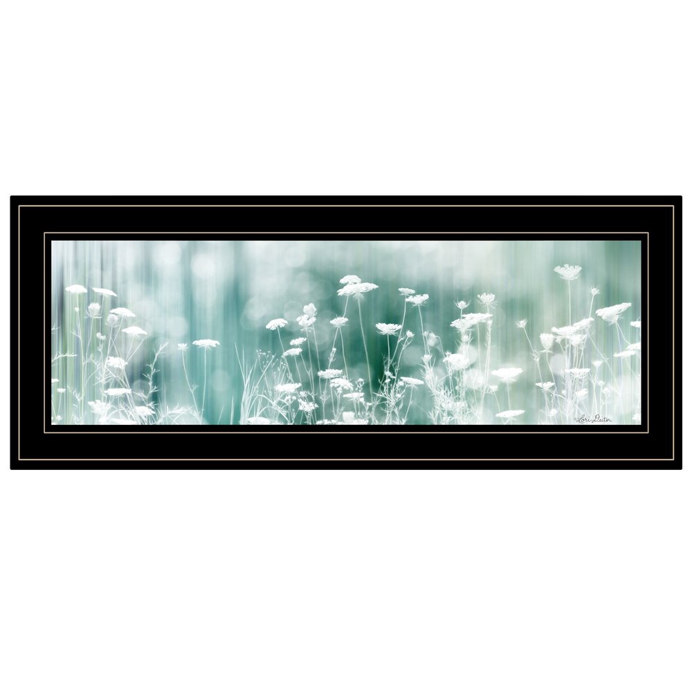 Dreamy Meadow 2 Black Framed Print Wall Art — view 1
