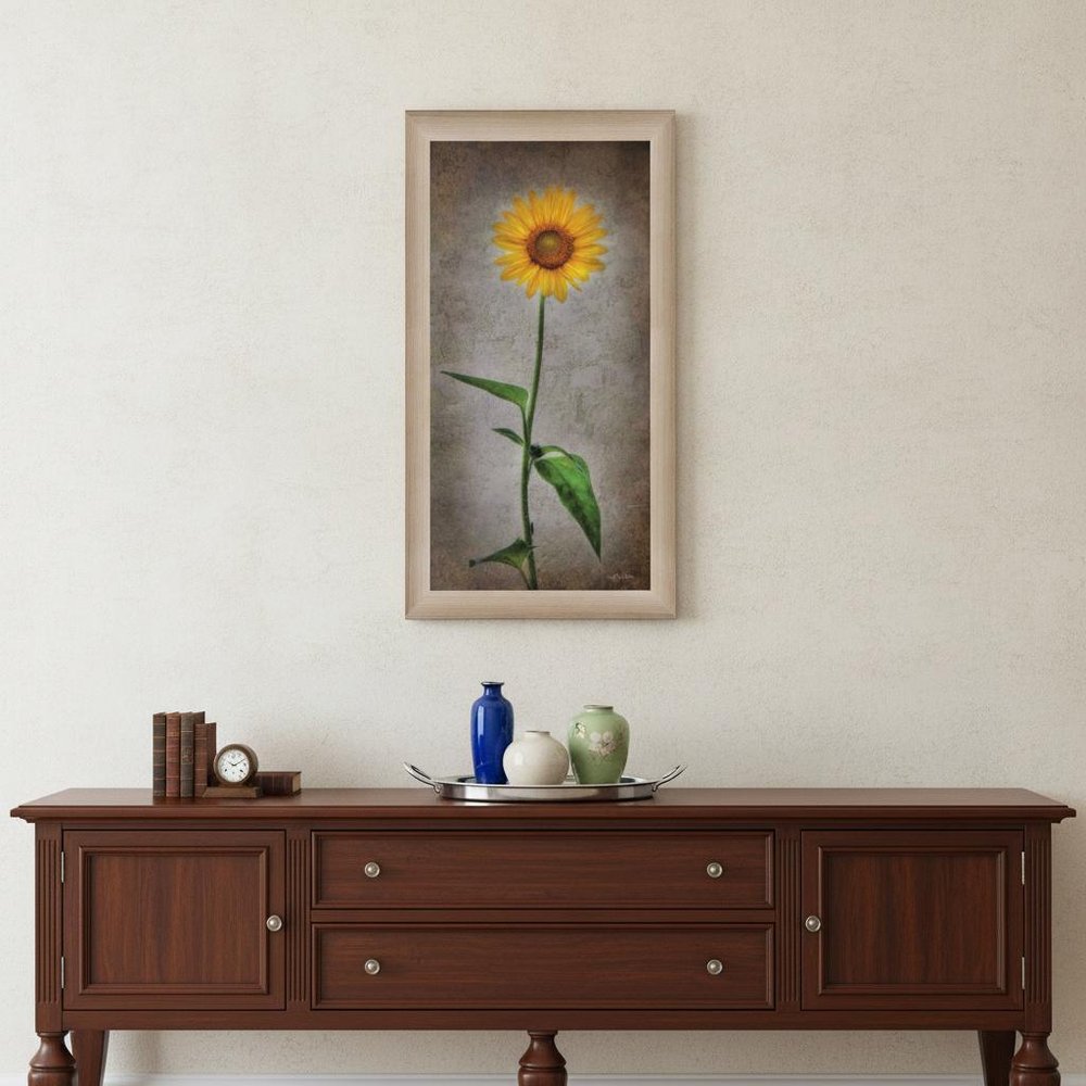 Sunflower I Brown Framed Print Wall Art HomeRoots