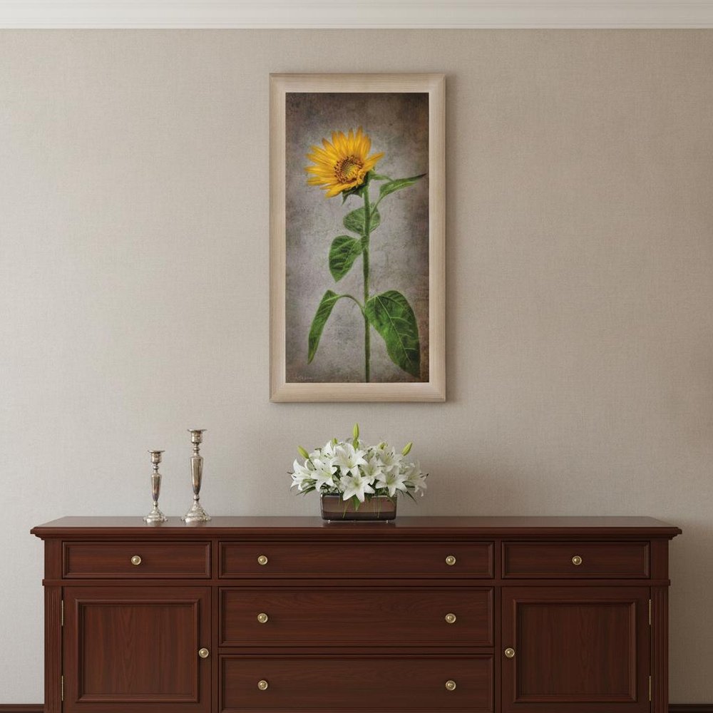 Sunflower II Brown Framed Print Wall Art — view 4