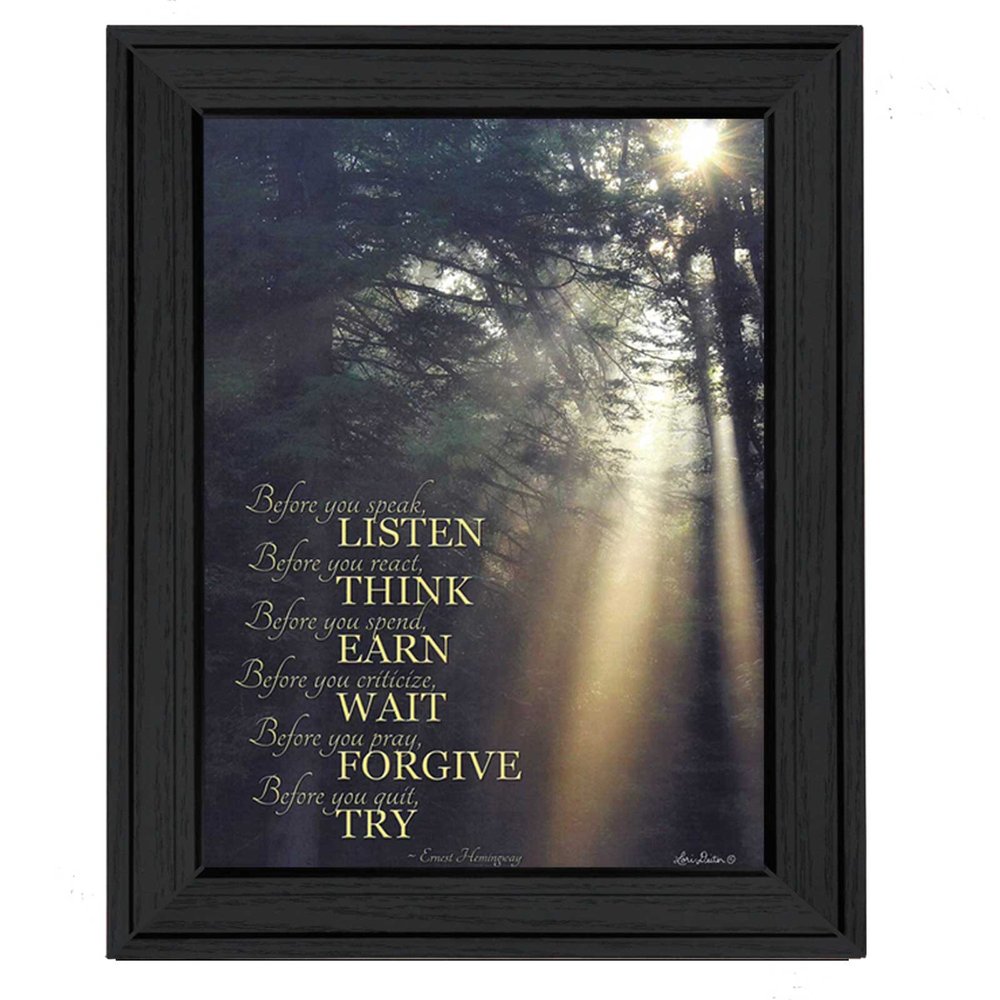 Before You 2 Black Framed Print Wall Art HomeRoots