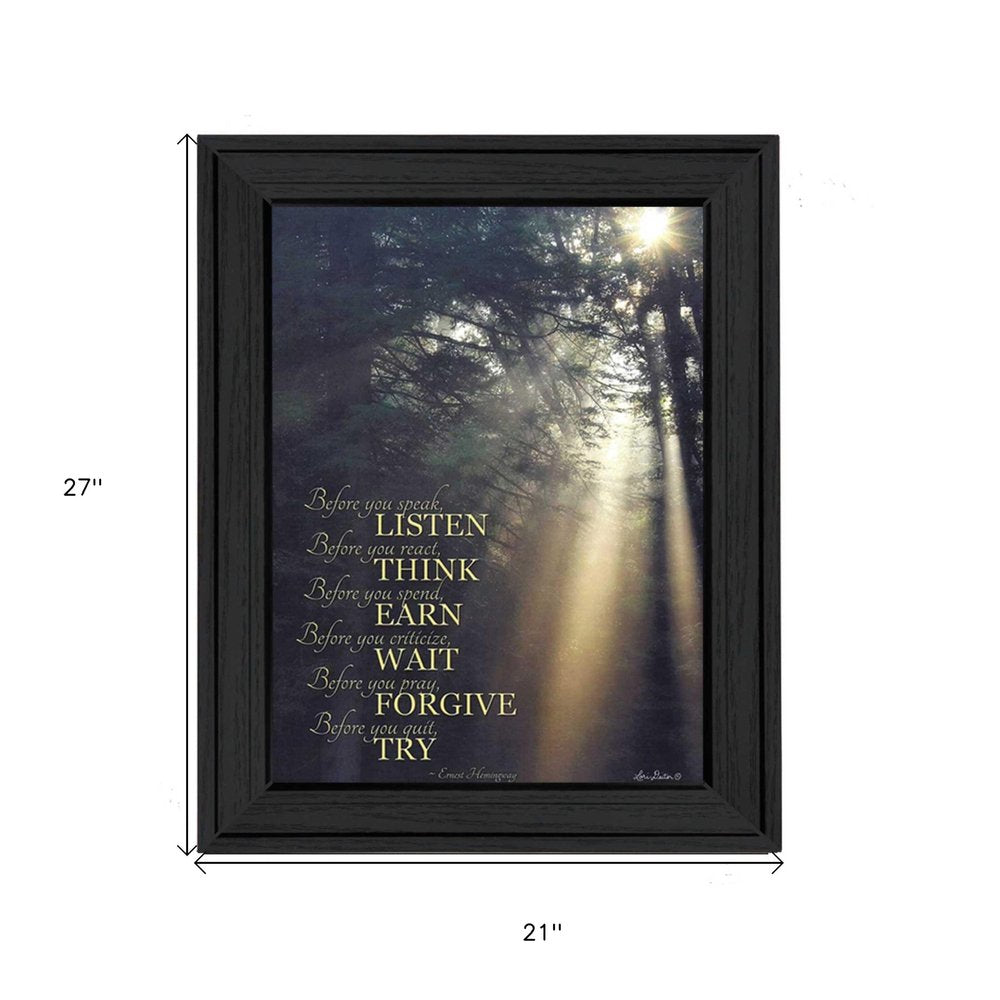 Before You 2 Black Framed Print Wall Art — view 3
