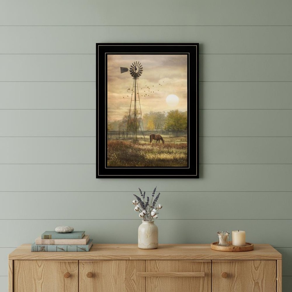Berks Co Sunrise Black Framed Print Wall Art — view 5