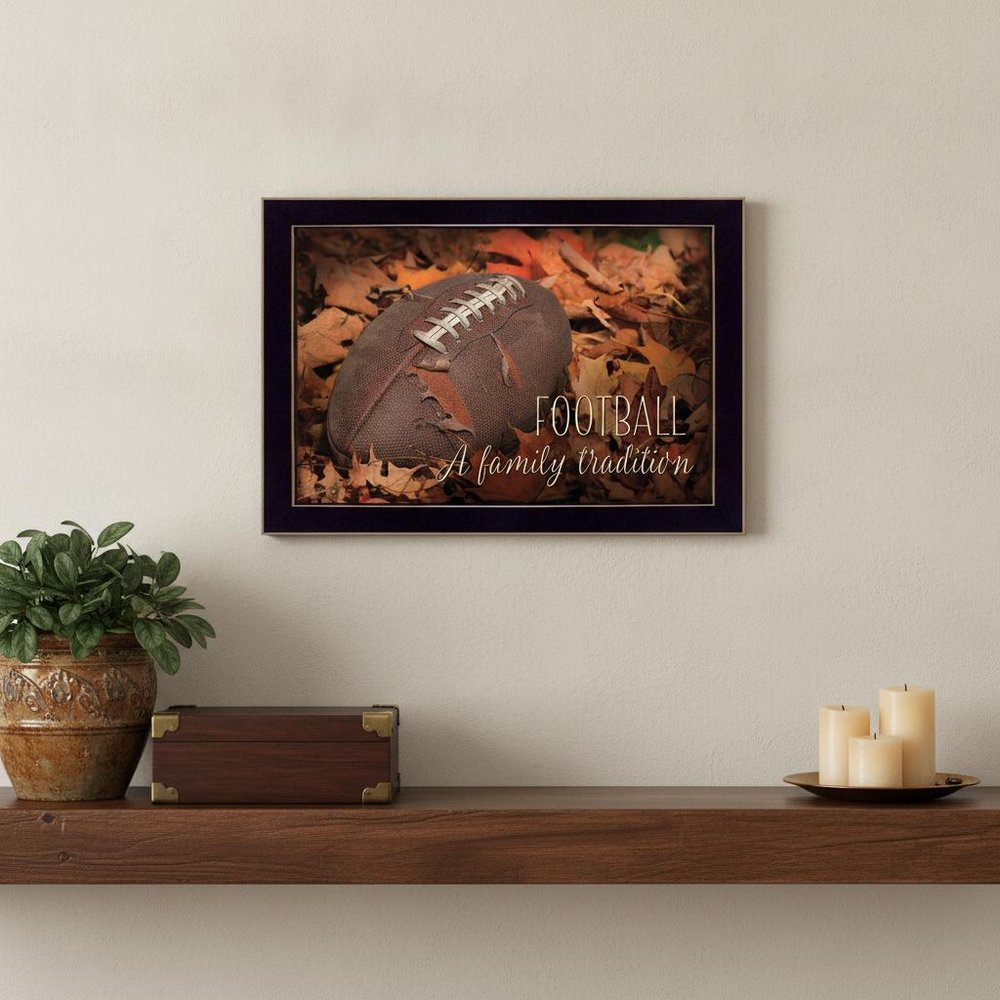 Football A Family Tradition Black Framed Print Wall Art HomeRoots