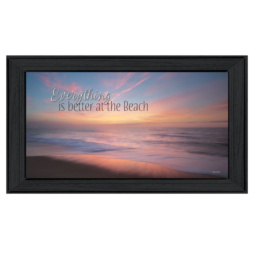 At the Beach Black Framed Print Wall Art HomeRoots