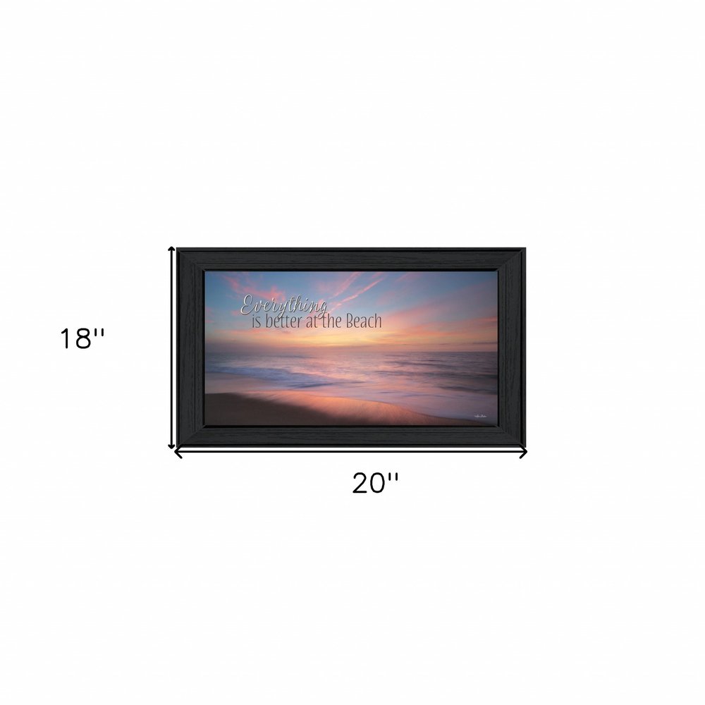 At the Beach Black Framed Print Wall Art HomeRoots