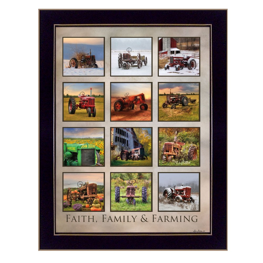 Faith Family Farming Black Framed Print Wall Art HomeRoots