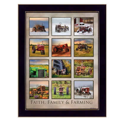 Faith Family Farming Black Framed Print Wall Art HomeRoots