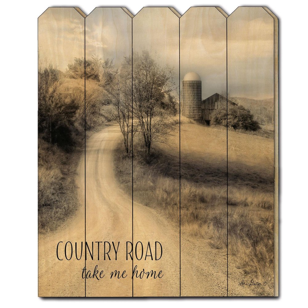 Country Road Take Me Home Unframed Print Wall Art — view 1