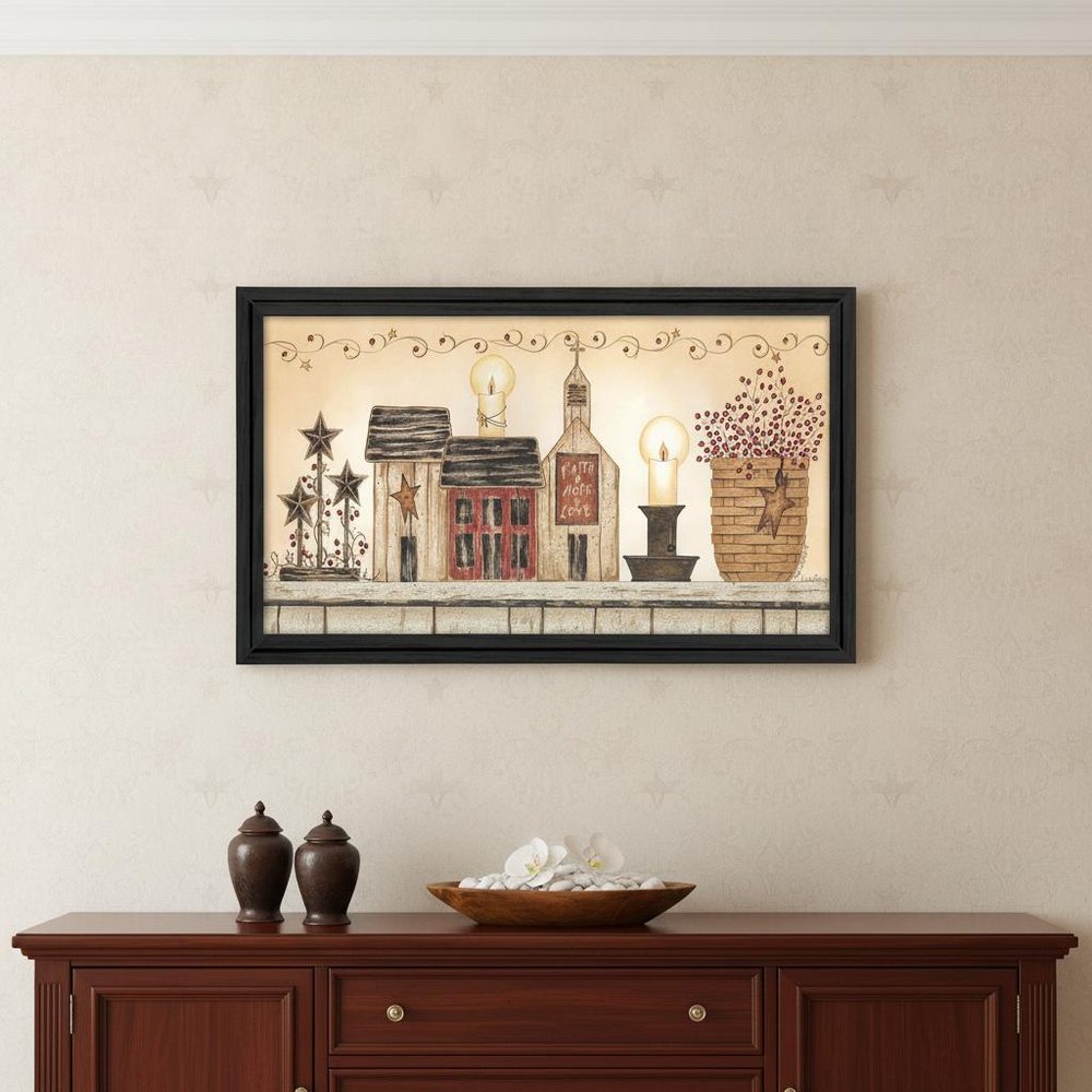 Faith Hope and Love 2 Black Framed Print Wall Art — view 14