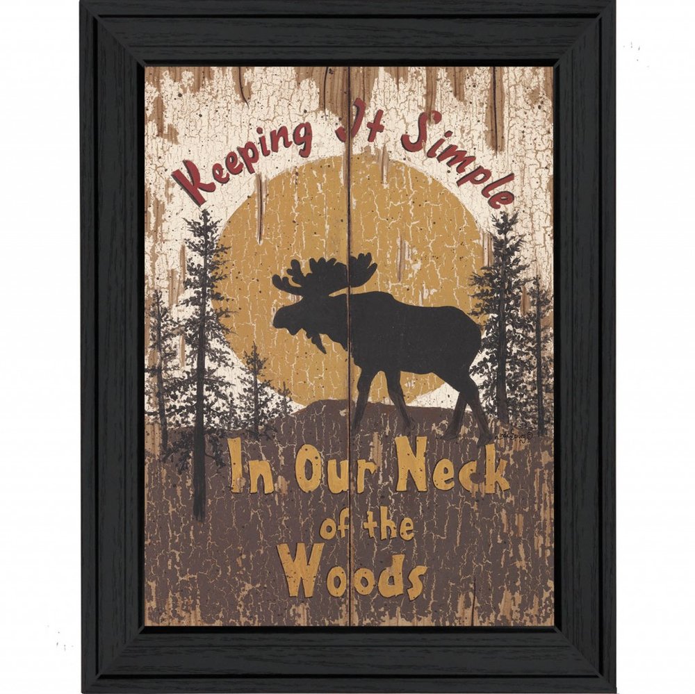 Keeping It Simple Black Framed Print Wall Art HomeRoots
