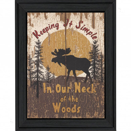 Keeping It Simple Black Framed Print Wall Art HomeRoots