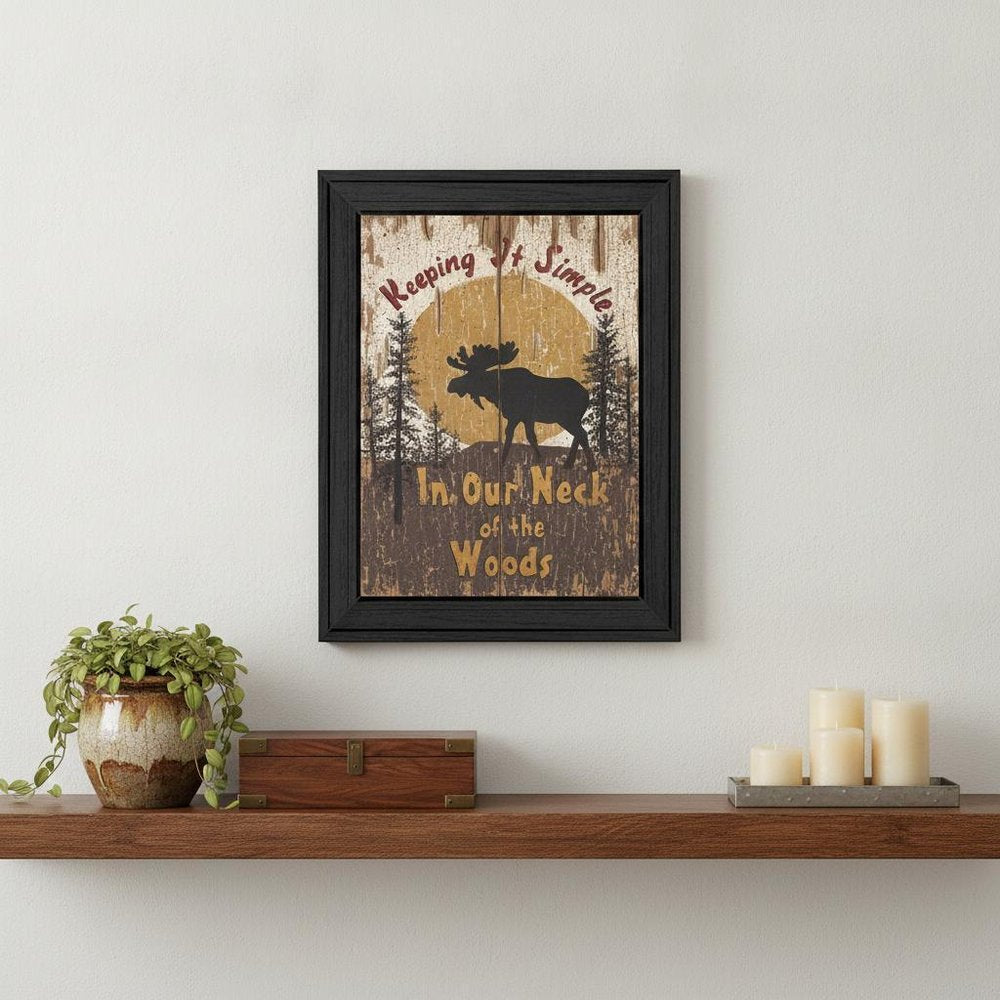 Keeping It Simple Black Framed Print Wall Art HomeRoots