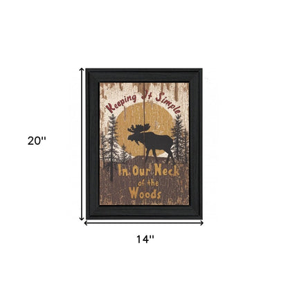 Keeping It Simple Black Framed Print Wall Art HomeRoots