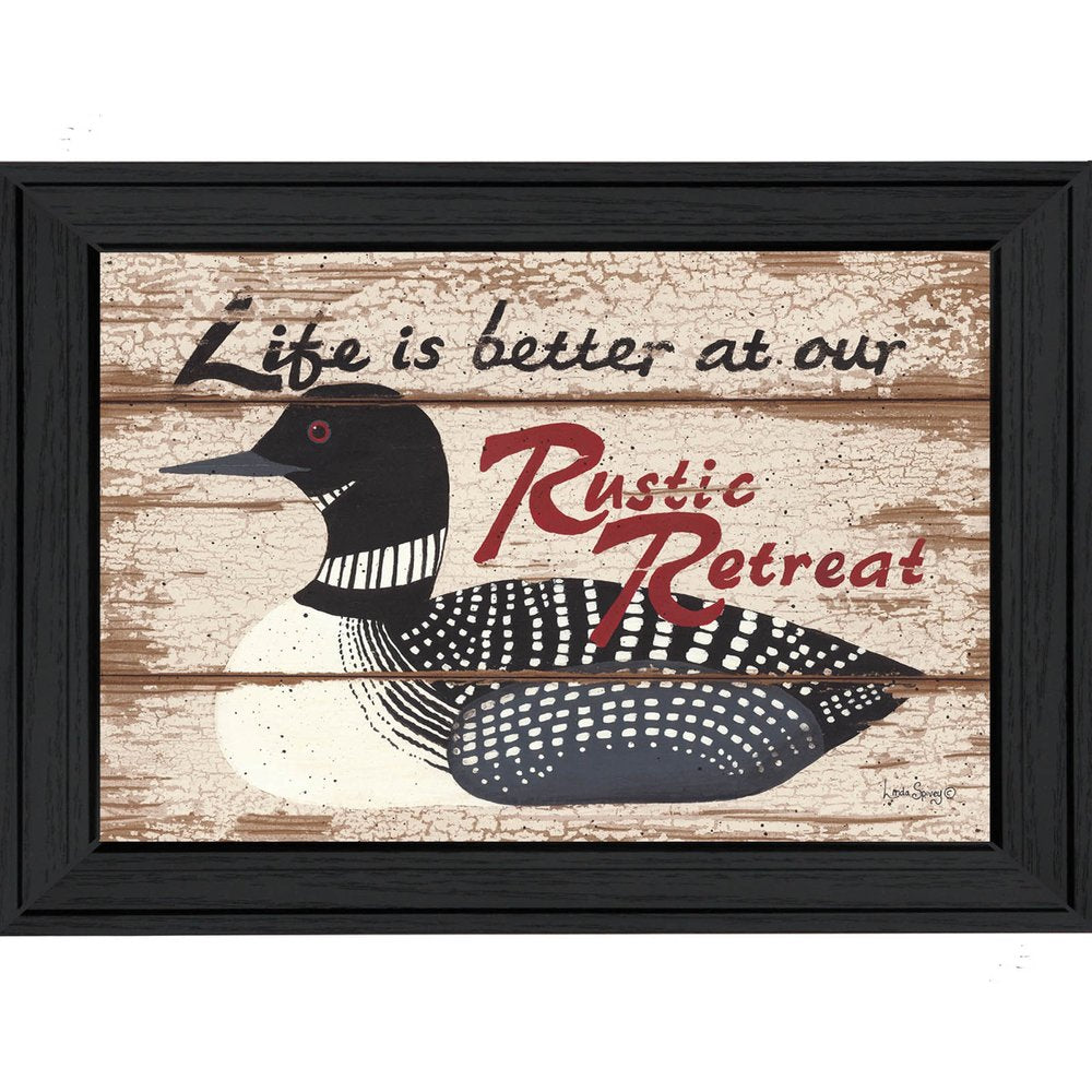 Rustic Retreat Black Framed Print Wall Art HomeRoots