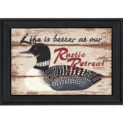 Rustic Retreat Black Framed Print Wall Art HomeRoots