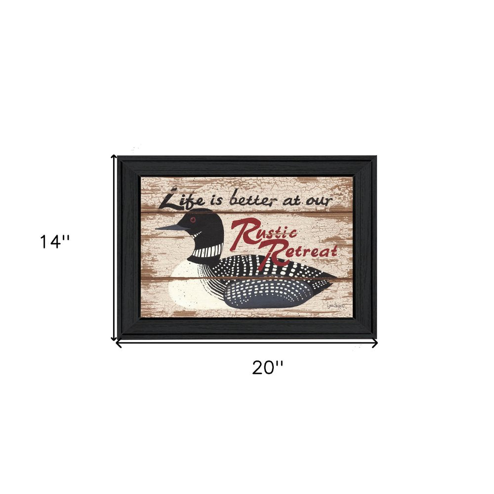 Rustic Retreat Black Framed Print Wall Art HomeRoots