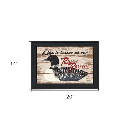 Rustic Retreat Black Framed Print Wall Art HomeRoots