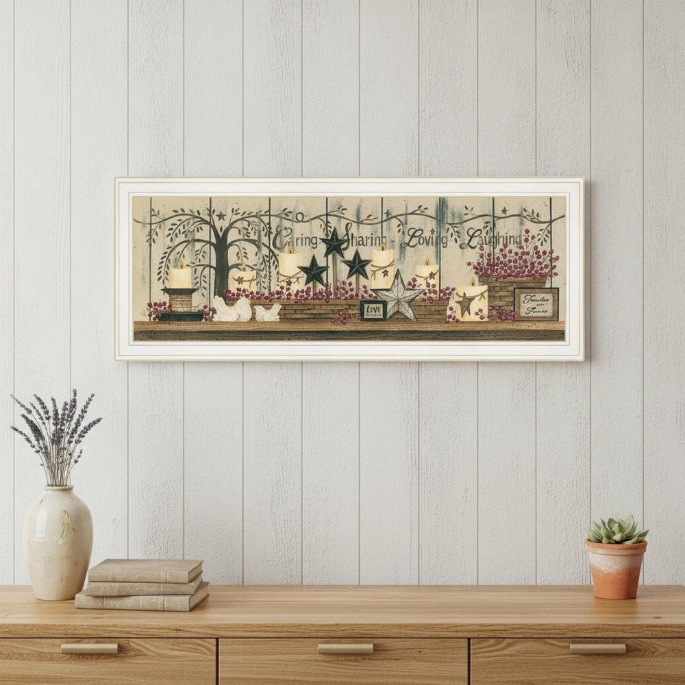 Willow Tree Shelf Collection 1 White Framed Print Wall Art — view 4