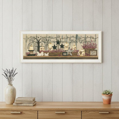 Willow Tree Shelf Collection 1 White Framed Print Wall Art HomeRoots