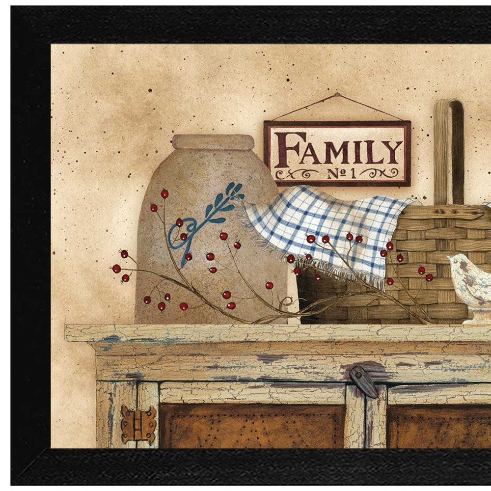 Family Still Life 1 Black Framed Print Wall Art — view 6
