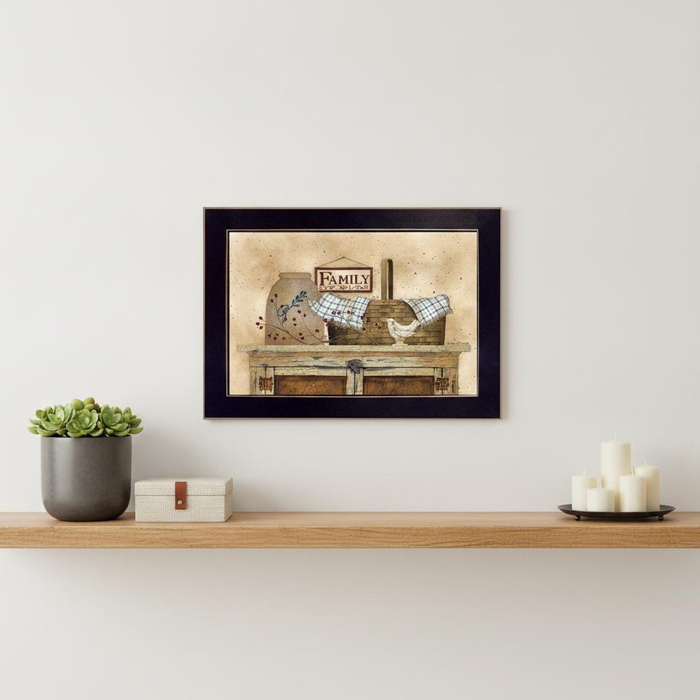 Family Still Life 2 Black Framed Print Wall Art — view 4