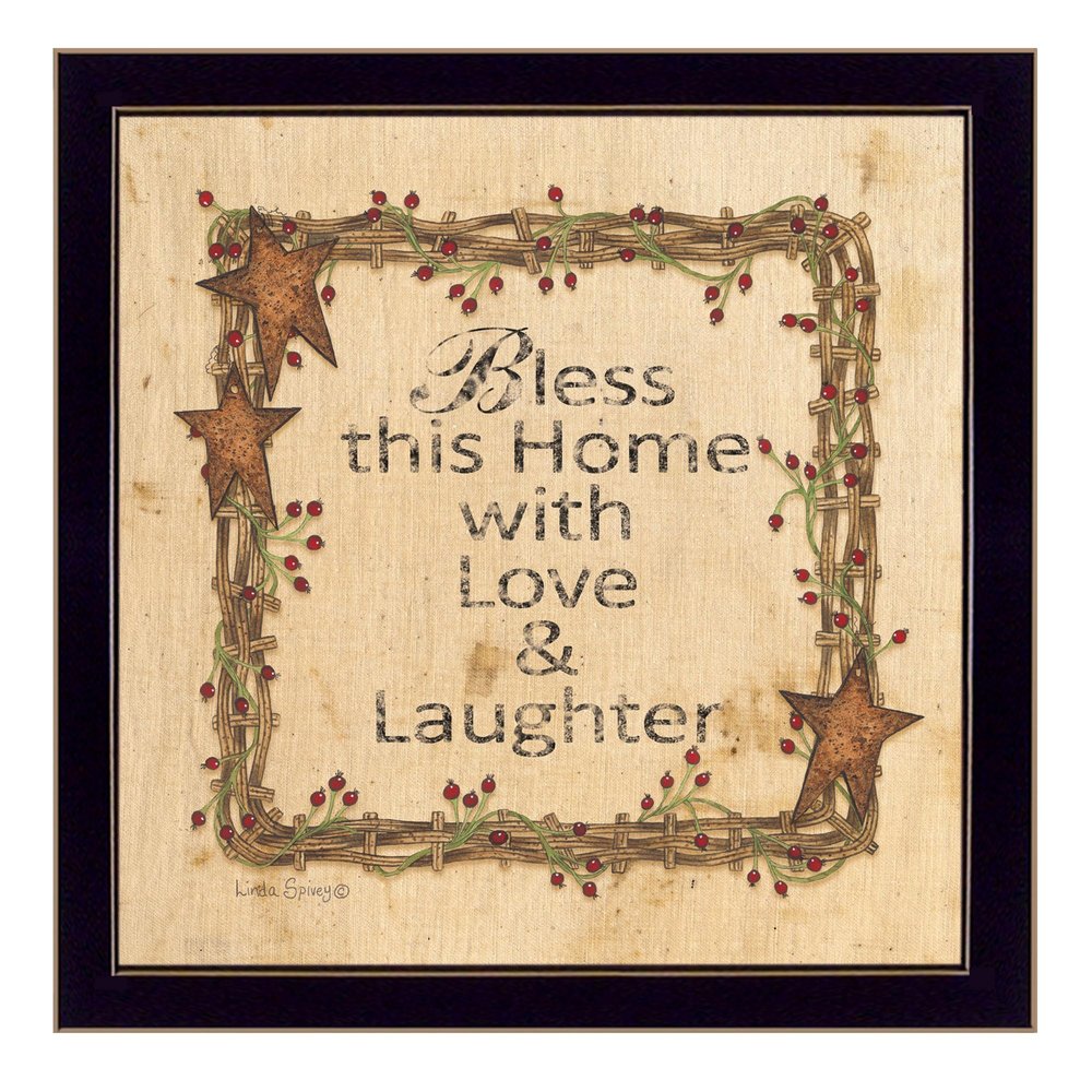 Bless this Home 2 Black Framed Print Wall Art HomeRoots