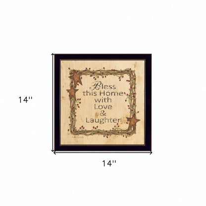 Bless this Home 2 Black Framed Print Wall Art HomeRoots