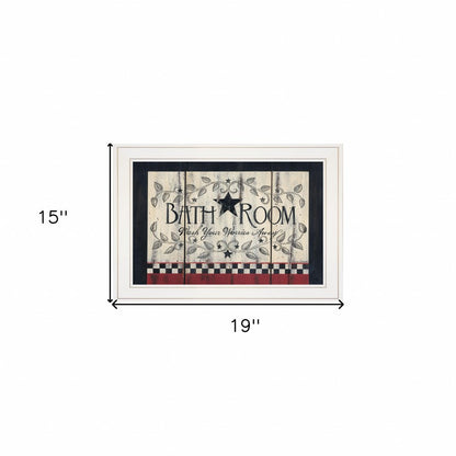 Bathroom White Framed Print Bathroom Wall Art HomeRoots