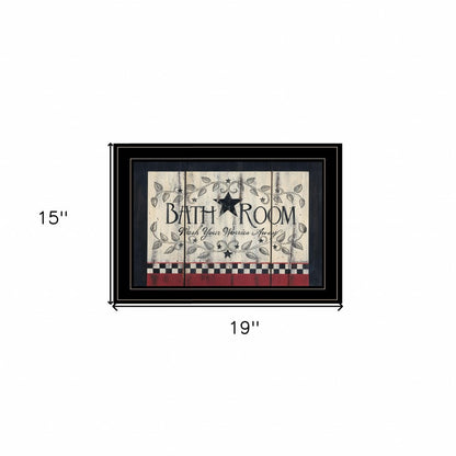 Bath Room Black Framed Print Bathroom Wall Art HomeRoots