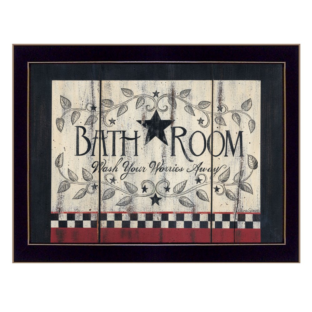 Hot Bath 12 Black Framed Print Bathroom Wall Art — view 1