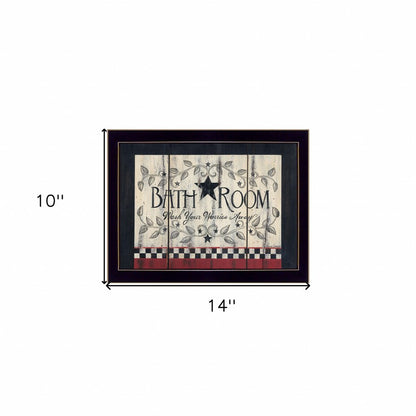 Hot Bath 12 Black Framed Print Bathroom Wall Art HomeRoots