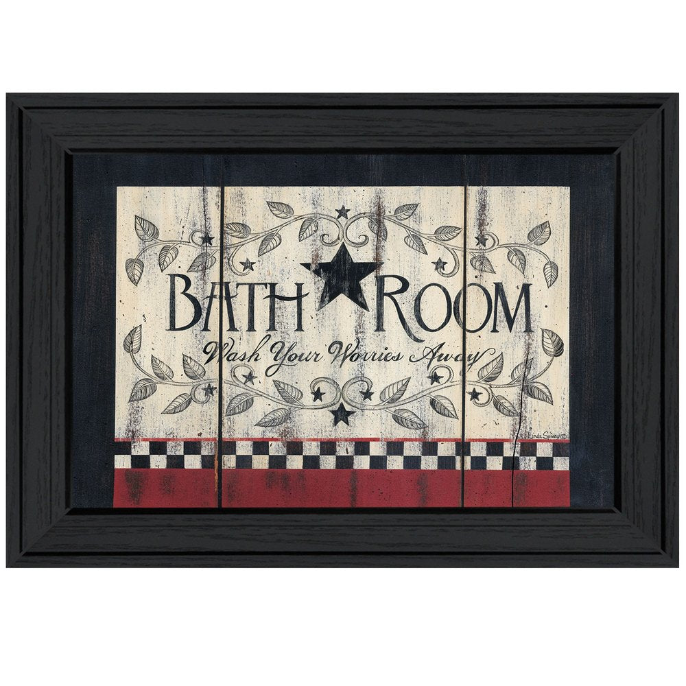 Bathroom 4 Black Framed Print Bathroom Wall Art HomeRoots