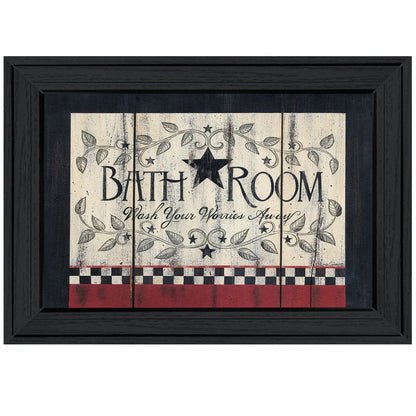 Bathroom 4 Black Framed Print Bathroom Wall Art HomeRoots