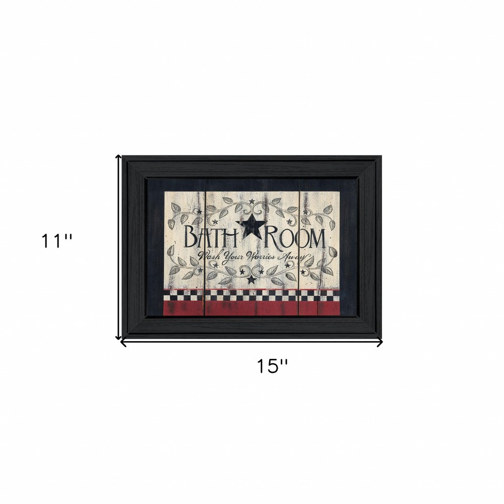 Bathroom 4 Black Framed Print Bathroom Wall Art HomeRoots