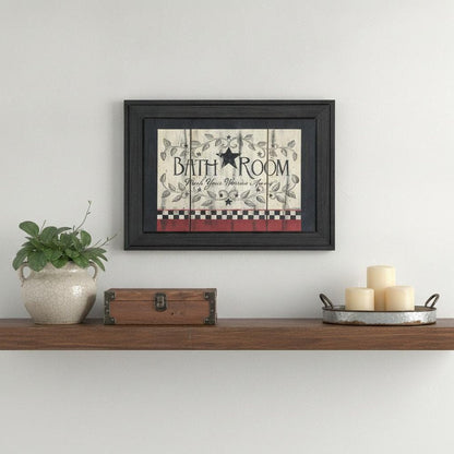 Bathroom 4 Black Framed Print Bathroom Wall Art HomeRoots