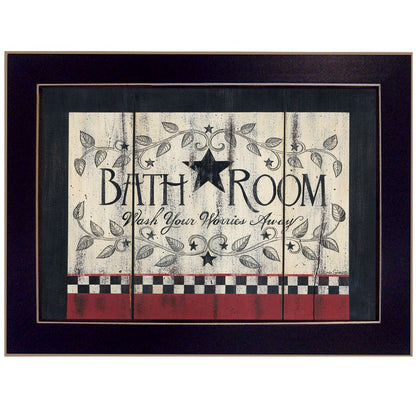 Bathroom 5 Black Framed Print Bathroom Wall Art HomeRoots