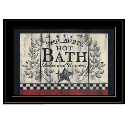 Hot Bath 14 Black Framed Print Bathroom Wall Art HomeRoots