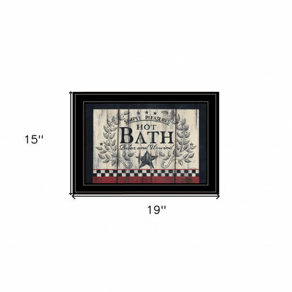 Hot Bath 14 Black Framed Print Bathroom Wall Art HomeRoots